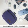 Gürteltasche Frauen, Unisex Bauchtasche mit 1M verstellbarem Tragegurtel, wasserdichte Hüfttasche Leichtgewichtig für Reisen,