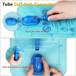 Lunidry Trinkrucksack Fahrradrucksack mit Trinkblase 2L Wasserdicht Sportrucksack, 20L Hydration Rucksack Herren Damen Outdoo