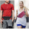 AirZyx wasserdichte Bauchtasche für Reise Sport alle Outdoor Aktivitäten  Schwarz 