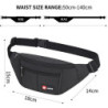 AirZyx wasserdichte Bauchtasche für Reise Sport alle Outdoor Aktivitäten  Schwarz 