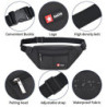 AirZyx wasserdichte Bauchtasche für Reise Sport alle Outdoor Aktivitäten  Schwarz 