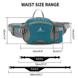 Bauchtasche Gürteltasche mit Flaschenhalter Hüfttasche Sport Wasserdicht Bumbag Waist Fanny Pack für Outdoor Reise Wandern Hu
