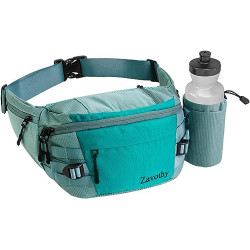 Zavothy Gürteltasche Bauchtasche mit Abnehmbarer Flaschenhalter für Damen und Herren, ideal zum Laufen, Radfahren, Wandern un