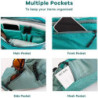 Zavothy Gürteltasche Bauchtasche mit Abnehmbarer Flaschenhalter für Damen und Herren, ideal zum Laufen, Radfahren, Wandern un