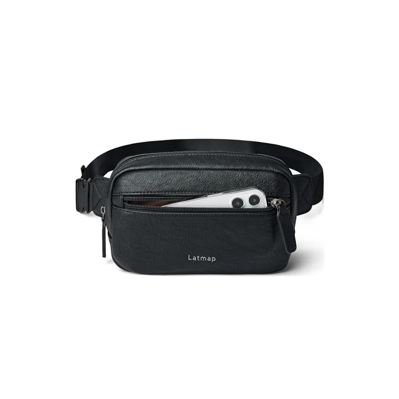 LATMAP Bauchtasche Damen,Crossbody Bag Damen PU Leder Bauchtasche Damen klein Wasserdicht Gürteltasche Damen diebstahlsicher LATMAP Bauchtasche Damen,Crossbody Bag Damen PU Leder Bauchtasche Damen klein Wasserdicht Gürteltasche Damen diebstahlsicher