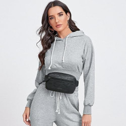 LATMAP Bauchtasche Damen,Crossbody Bag Damen PU Leder Bauchtasche Damen klein Wasserdicht Gürteltasche Damen diebstahlsicher 