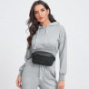 LATMAP Bauchtasche Damen,Crossbody Bag Damen PU Leder Bauchtasche Damen klein Wasserdicht Gürteltasche Damen diebstahlsicher 