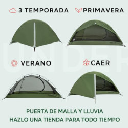 Underwood Aggregator Tent 1Persone 1 Mann Zelt fürs Wandern - EIN leichtes,wasserdichtes EIN Mann Zelt fürs Camping,einfach a
