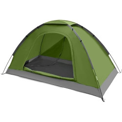 1 Personen Camping Zelt - Leicht Kuppel Campingzelt Rucksackzelt mit Anti Moskito Klarsicht Fenster Bildschirm 3000 mm Wasser