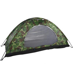 MAGT Camping Zelt, Wasserdicht 1 Personen Zelt Außen Tarnung UV Schutz 1 Mann Zelt für Camping Wandern 200 * 100 * 100 cm   F