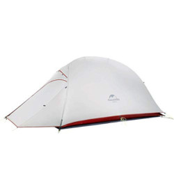 Naturehike Cloud up 1 Person Rucksack Zelt Leichtes Camping Wandern Kuppel Zelt für 1 Mann Grau Upgrade 20D 