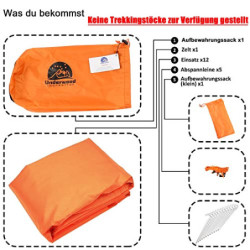 1 Personen Zelt für Camping – Ultraleicht Trekkingstock Zelt, Wasserdicht Outdoor 1 Mann Zelt, Kompakt Zelt mit Kleines Packm