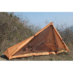 1 Personen Zelt für Camping – Ultraleicht Trekkingstock Zelt, Wasserdicht Outdoor 1 Mann Zelt, Kompakt Zelt mit Kleines Packm