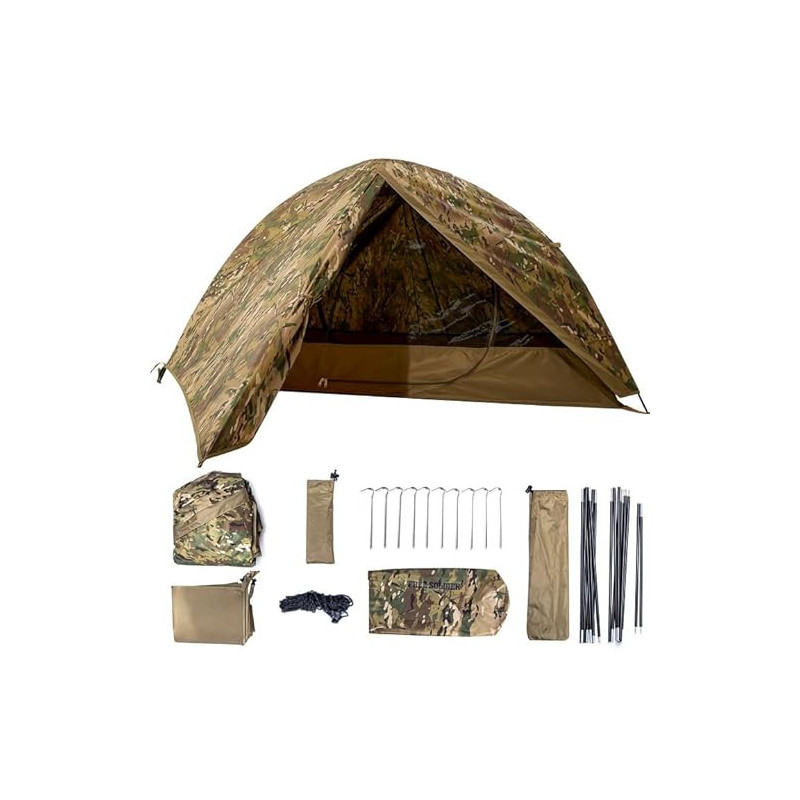 FREE SOLDIER Campingzelt Outdoor Ultraleichtes Einmannzelt In Camouflage, Outdoor-Camping,1 Person Zelt Abenteuer angelzelt e