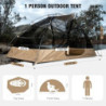 FREE SOLDIER Campingzelt Outdoor Ultraleichtes Einmannzelt In Camouflage, Outdoor-Camping,1 Person Zelt Abenteuer angelzelt e