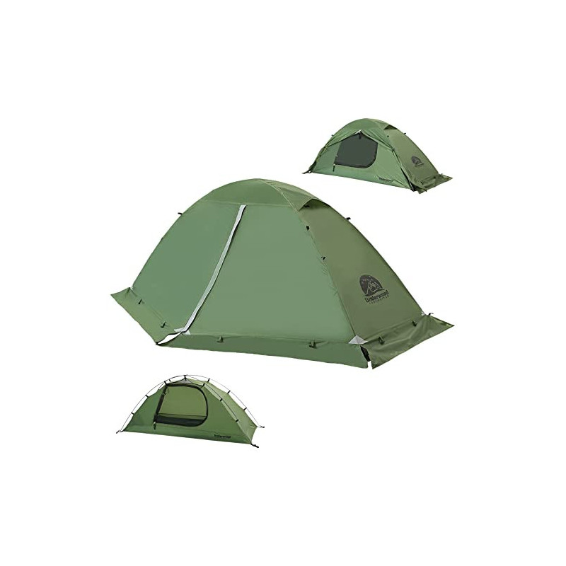 1-Person Camping Zelt - 4 Saison Wasserdicht 1 Mann Zelt mit Kleines Packmaß, Ultraleicht 1 Personen Zelt den Winter, Einfach