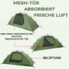1-Person Camping Zelt - 4 Saison Wasserdicht 1 Mann Zelt mit Kleines Packmaß, Ultraleicht 1 Personen Zelt den Winter, Einfach