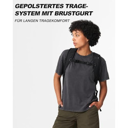 AEVOR Daypack - Rucksack Wasserabweisend - Gepolstertes 15 Laptopfach - Viele Taschen & Fächer - Atmungsaktives Rückenteil 