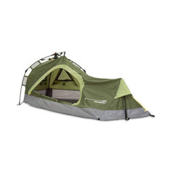 Lumaland Where Tomorrow Solo-Zelt Pop Up Wurfzelt 1-Personen-Zelt - Dreieck - 225x100x57 cm - Camping Festival - Ultraleicht,