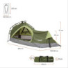 Lumaland Where Tomorrow Solo-Zelt Pop Up Wurfzelt 1-Personen-Zelt - Dreieck - 225x100x57 cm - Camping Festival - Ultraleicht,
