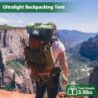 Zelt 1 Person Ultraleicht Wasserdicht, Biwakzelt 1 Mann Tunnelzelt Bikepacking Zelt Camping Motorrad Zelt Kleines Packmaß Ein
