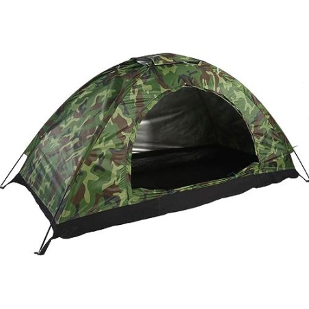 Einmann-Zelt, Wandern, Rucksackreisen, leicht, wasserdicht, Outdoor-Camouflage, UV-Schutz, Zelt für Camping, Wandern, Bergste