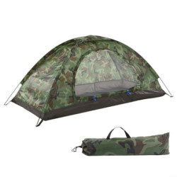 Camouflage-Campingzelt für 1 2 Personen, für Outdoor-Wandern, ultraleichtes Design mit Sonnenschutz, tragbares Strandkuppelze