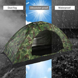 1 Person Zelt, Kuppelzelt 200×100×100cm Tarnzelt Robust Langlebig Zelt für Camping zum Wandern für Outdoor-Anwendungen für St