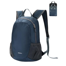 WATERFLY Ultraleicht Rucksack Faltbar 18L: Klein Packable Wanderrucksack Leicht Dünner Tagesrucksack Sportlich Daypack für Sp