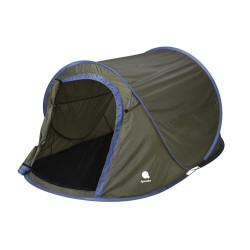 Spetebo Pop Up Wurfzelt grün 220 x 120 cm - 2 Personen - Sofortzelt für Trekking und Camping - Automatisches Einhandzelt Outd