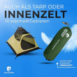 ALPIN LOACKER Cloud Pro Up 2 Personen Zelt Ultraleicht I Zweimannzelt Ultraleicht wasserdicht I Trekkingzelt Ultraleicht I Bi