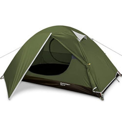 Bessport Zelt 2 Personen Ultraleichte Camping Zelte, 3-4 Saison Wasserdicht & Winddicht Kuppelzelt, Kleine Packungsgröße, Gee