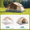 YITAHOME Camping Zelt, Pop up Zelt 2 Personen Wasserdicht Familie Kuppelzelt Wasserdicht Winddich 210D Oxford Reißfestigkeit,