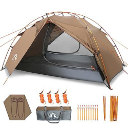 Night Cat Camping Zelt 2 Personen Wasserdicht Campingzelt 2 Man Zente Zwei Schichten Einfache Einstellung Leicht Für Trekking