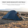 Naturehike Cloud up 2 Upgrade Ultraleichte Zelte Doppelten 2 Personen Zelt 3-4 Saison für Camping Wandern  20D Navy Blau Upgr