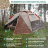 YITAHOME Camping Zelt, Pop up Zelt 2 Personen Wasserdicht Familie Kuppelzelt Wasserdicht Winddich 210D Oxford Reißfestigkeit 