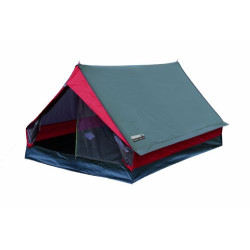 High Peak Hauszelt Minipack, Campingzelt für 2 Personen, Festivalzelt mit Wannenboden, 1500 mm wasserdicht, Ventilationssyste