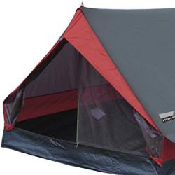 High Peak Hauszelt Minipack, Campingzelt für 2 Personen, Festivalzelt mit Wannenboden, 1500 mm wasserdicht, Ventilationssyste
