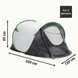 JEMIDI Pop Up Zelt für 2 Personen - Wurfzelt wasserdicht - 2 Mann Campingzelt - Trekkingzelt Strandzelt Festival Zelt Angel Z