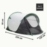 JEMIDI Pop Up Zelt für 2 Personen - Wurfzelt wasserdicht - 2 Mann Campingzelt - Trekkingzelt Strandzelt Festival Zelt Angel Z