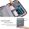 G4Free Kleiner Rucksack, 10/15 l, faltbar, leicht, verstaubar, Tagesrucksack, Reisen, Outdoor, Wandern, Schultertasche, Grau 