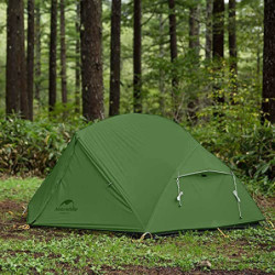 Naturehike Mongar Ultraleichte 2 Personen Zelt 210T Silikon Doppelten Camping Zelt  210T Waldgrün 