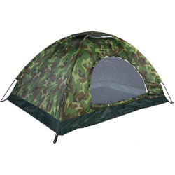 MAGT Camping Zelt, Outdoor 2 Personen Zelt Camouflage UV Schutz Wasserdicht 2 Mann Zelt mit Lüftungsschlitz und Abdeckung für