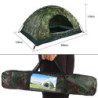 MAGT Camping Zelt, Outdoor 2 Personen Zelt Camouflage UV Schutz Wasserdicht 2 Mann Zelt mit Lüftungsschlitz und Abdeckung für