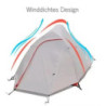 Einfach Draussen® NEU Zelt 2 Personen, Kuppelzelt für 1-2 Personen zum Camping, freistehend, Ultraleicht, wasserdicht, Selbst