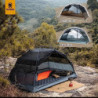 OneTigris COSMITTO 2 Personen Rucksack Zelt - Freistehend leicht wasserdicht 3 Jahreszeiten Camping Zelt für Outdoor Wandern 