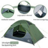 Naturehike Ultraleichtes Silikonzelt Campingzelt 2 Personen Zelt Regenfest Camping Wandern 3-4 Saison Zelt  Grün 