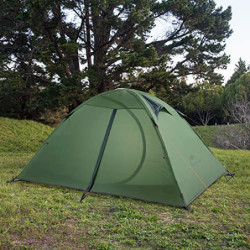 Naturehike Ultraleichtes Silikonzelt Campingzelt 2 Personen Zelt Regenfest Camping Wandern 3-4 Saison Zelt  Grün 