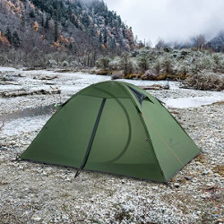 Naturehike Ultraleichtes Silikonzelt Campingzelt 2 Personen Zelt Regenfest Camping Wandern 3-4 Saison Zelt  Grün 