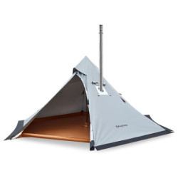 KingCamp ANIZO 320 Tipi Zelt für 1-2 Personen, Spitzdachzelt mit Schornstein, Indianerzelt für Camping, Wandern, UV-Schutz Fi